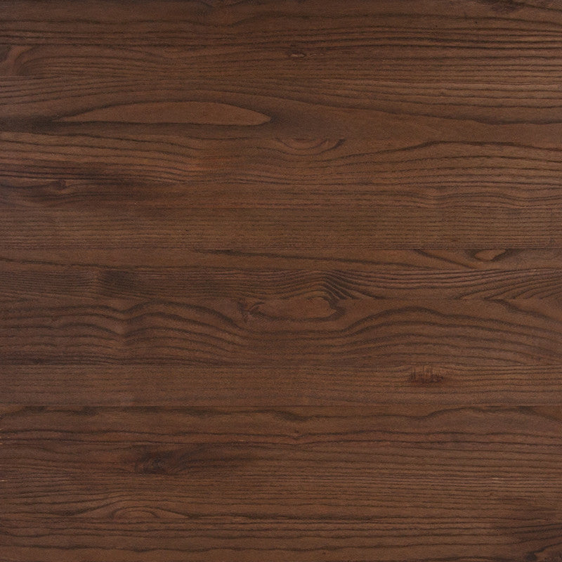 24" Round Silver Metal Indoor Table With Walnut Rustic Wood Top