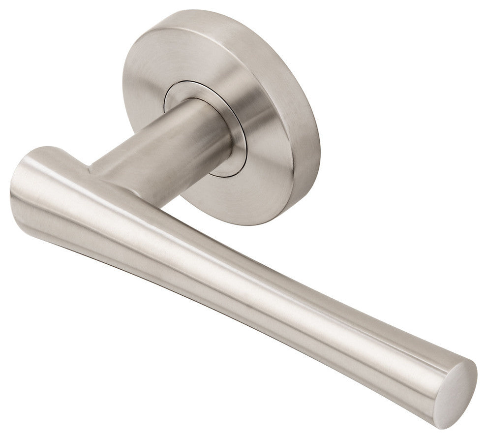 Champagne Lever, Tubular Privacy, Satin Stainless Steel, 2-3/4" Backset