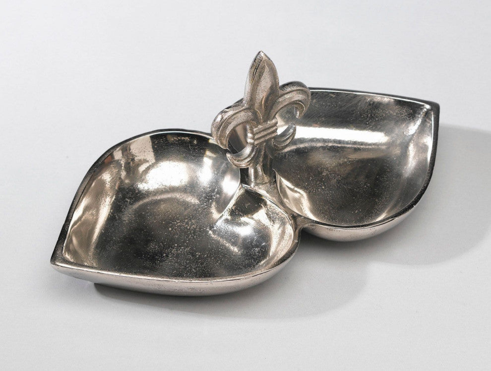 Prangins Metal Fleur De Lis Decorative Bowl