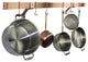 Handcrafted 48" RolledEndBar ONLY, Brush Copper(Requires WallBrackets or Hooks)