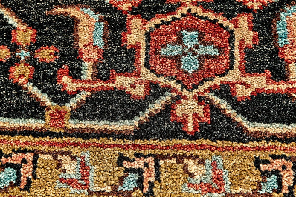 Weave & Wander Alden Rug, Red/Black, 7'9"x9'9"