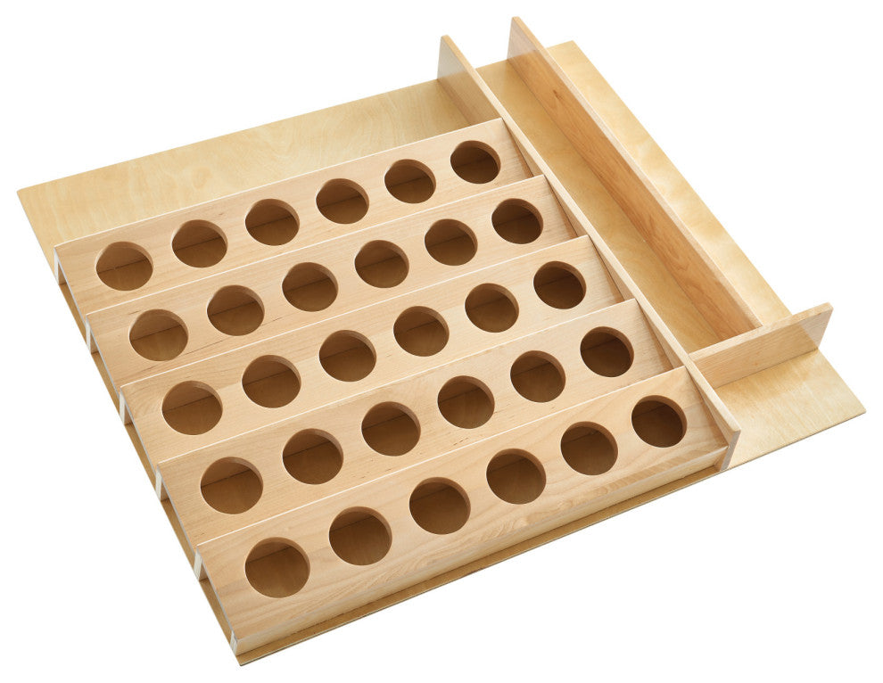 Wood K-Cup Cabinet Drawer Insert Organizer, 22"