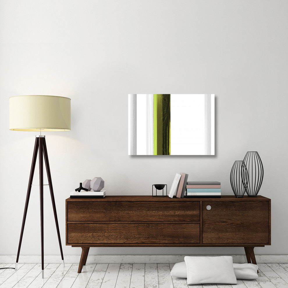"Abstract Green On White" Fine Art Print