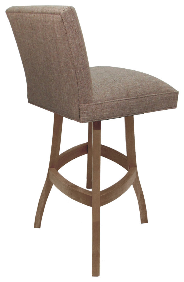 Swivel Wood Counter, Bar or Extra Tall Stool - Sommerville on S-Base, Basin Beige - Cashew, 30"