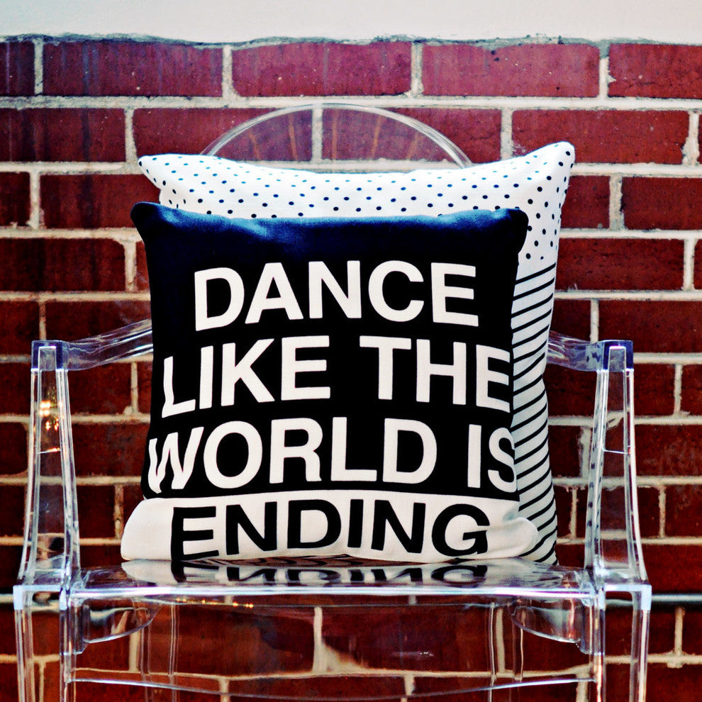 Leeana Benson Dance Like the World Is Ending Outdoor Throw Pillow, 20x20x6