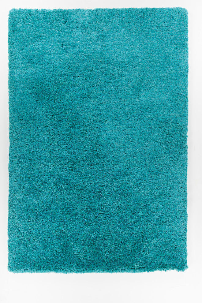 Osim Contemporary Area Rug, Turquoise, 3'6x5'6