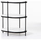 Felix Oval Nightstand-Hammered Grey WithCl