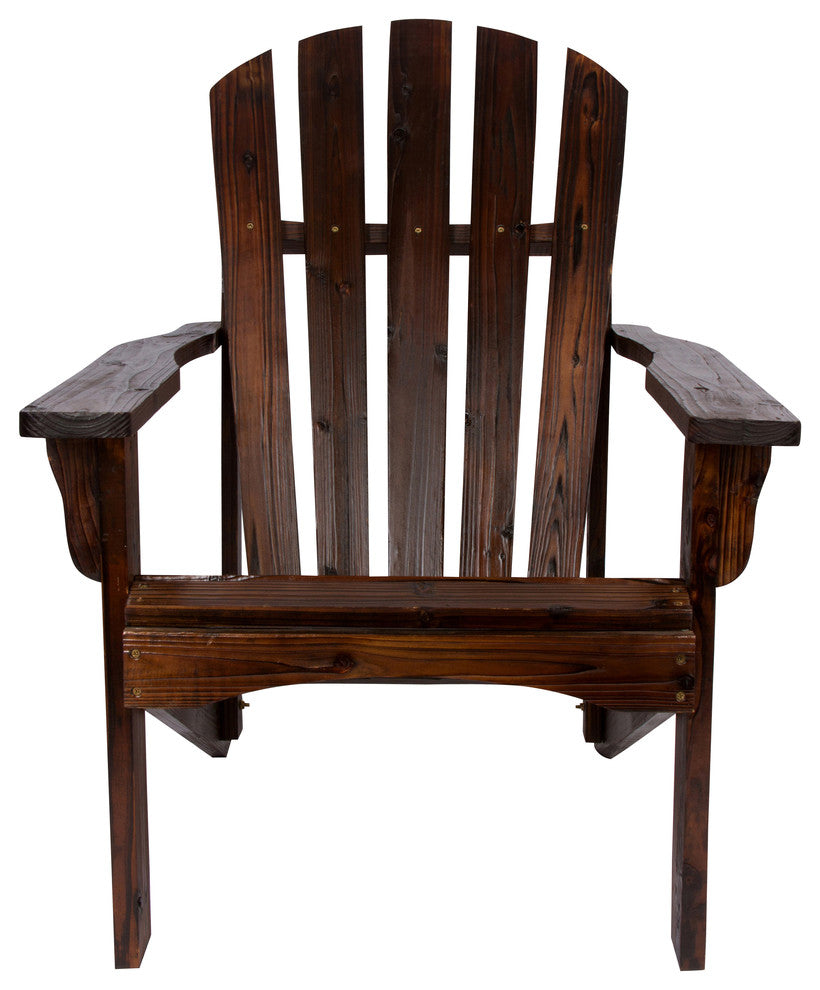 Rockport Adirondack Chair, Burnt Brown