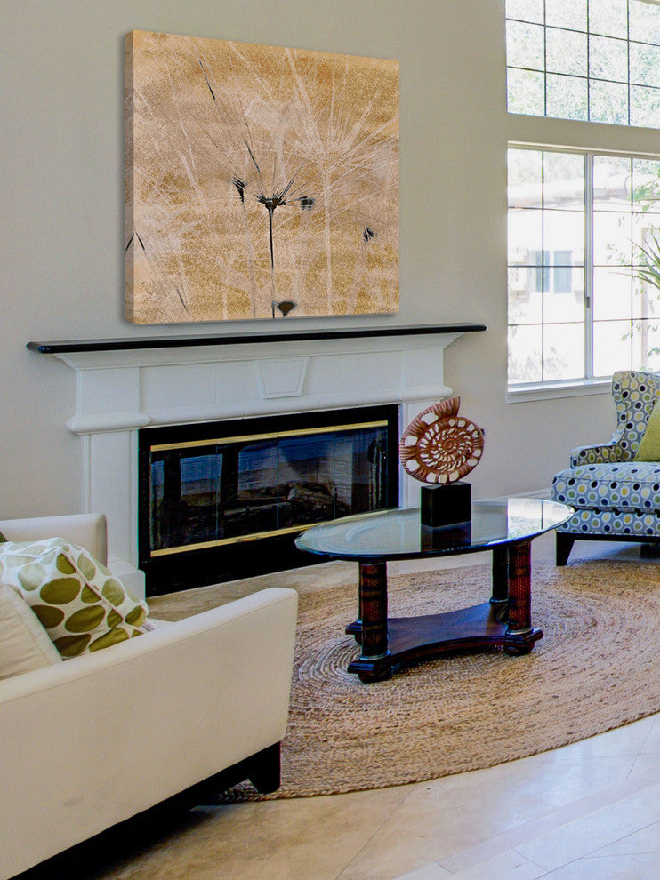 "Dandelions III" Painting Print on Canvas by Aryai