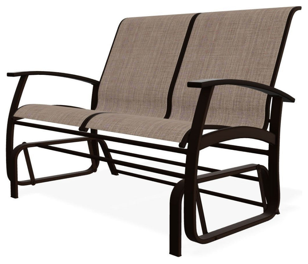 Belle Isle Sling 2-Seat Glider, Augustine Fennel/Kona