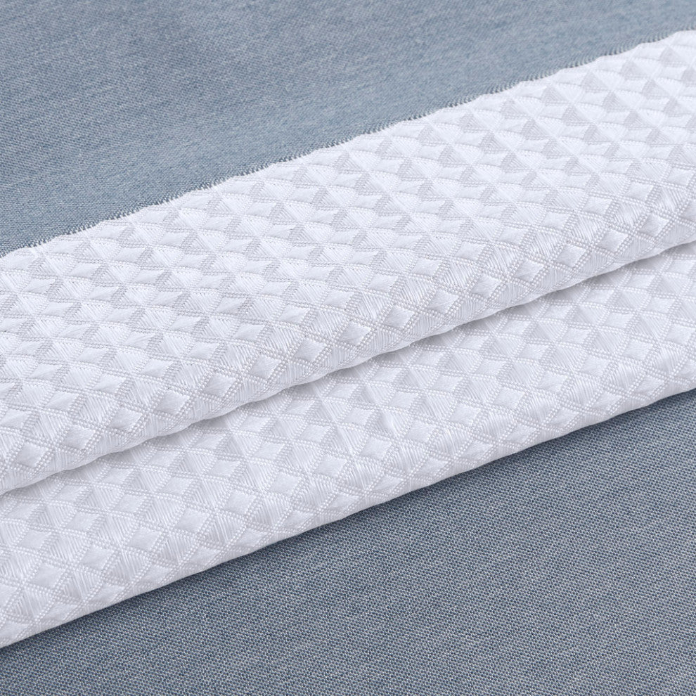 Madison Park Spa Waffle Shower Curtain With 3M Treatment