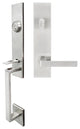 Tokyo Lever, Tubular Entry Handleset, Right Hand Reverse, Satin Stainless Steel