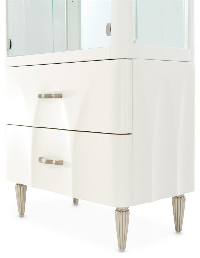 London Place Display Cabinet - Creamy Pearl