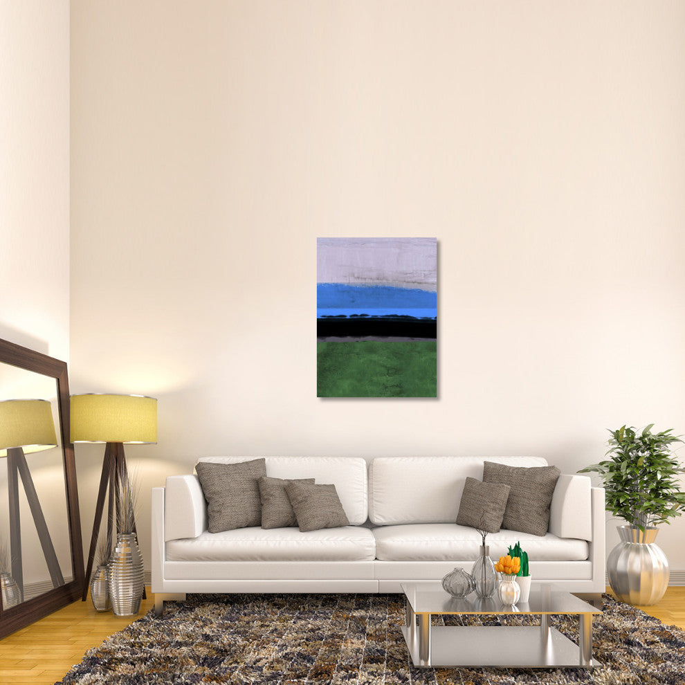 "Abstract Stripe Theme Blue" Fine Art Print