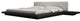 Worth Cal King Bed, Wenge, Warm Gray Leatherette