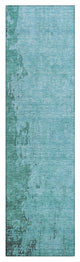 Machine Washable Indoor/Outdoor Chantille ACN1904 Teal 2'3" x 7'6" Runner Rug