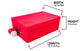 48" 4" Christmas Ornament Storage Box With Dividers