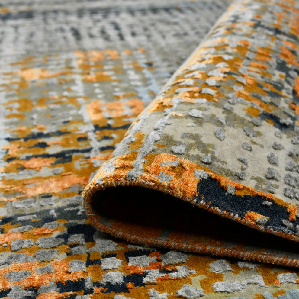 Serena Garland Area Rug, Orange, 10' x 14', Abstract