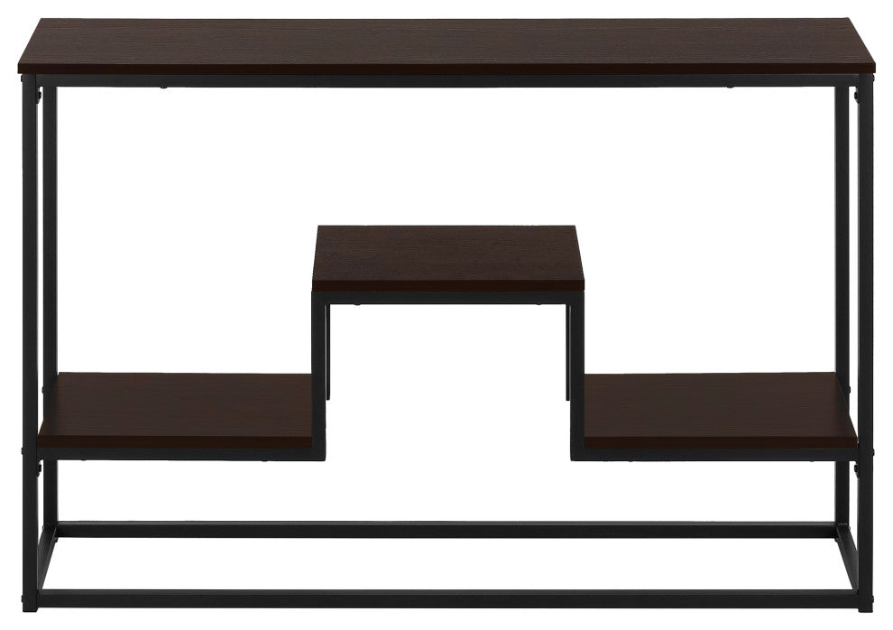 Accent Table Console Entryway Narrow Sofa Bedroom Metal Brown