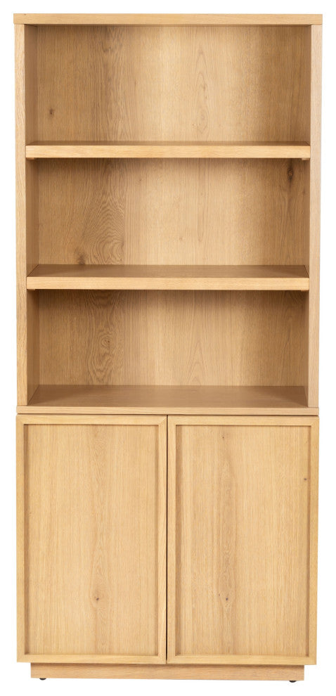 Safavieh Couture Zeus 4 Shelf Wood Bookcase, Natural