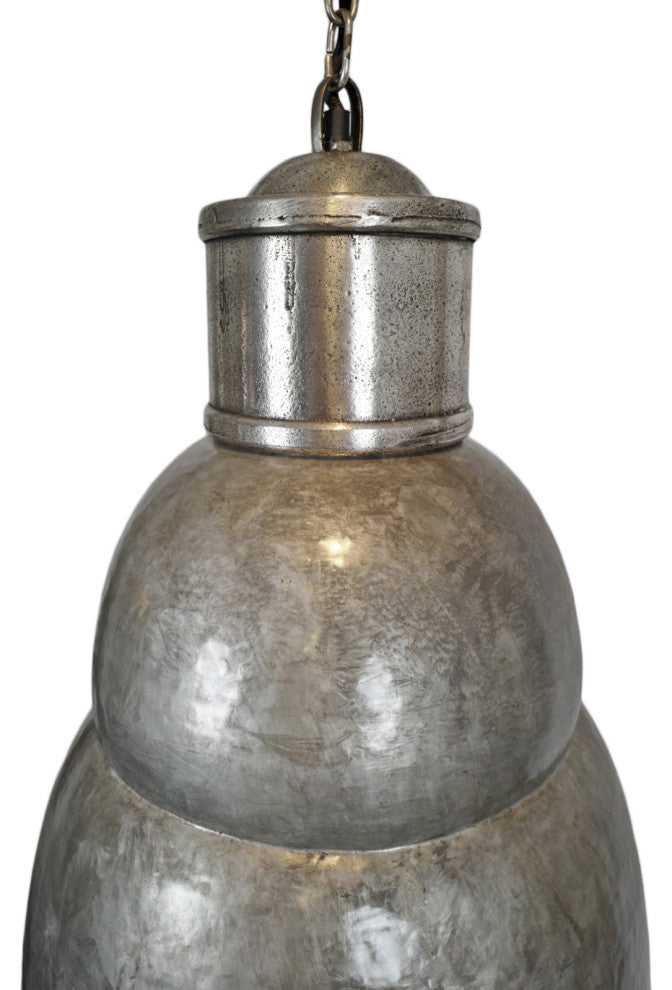 Hammered Nickel Shalet Pendant