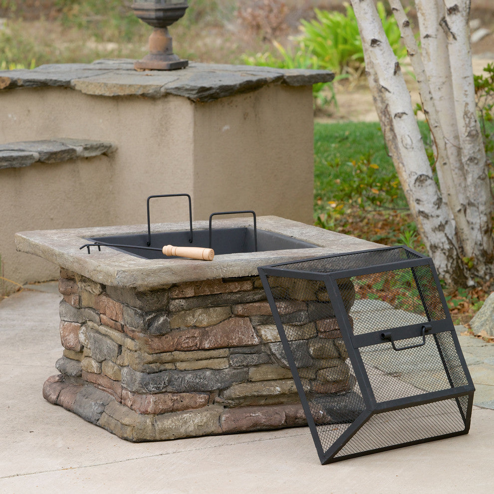 GDF Studio Tundra Outdoor Fire Pit