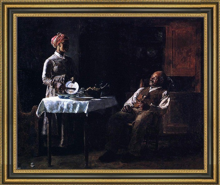 Thomas Hovenden Contentment Framed Premium Canvas Print, 16"x20"