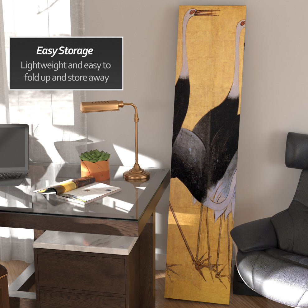 6' Tall Double Sided Cranes Room Divider