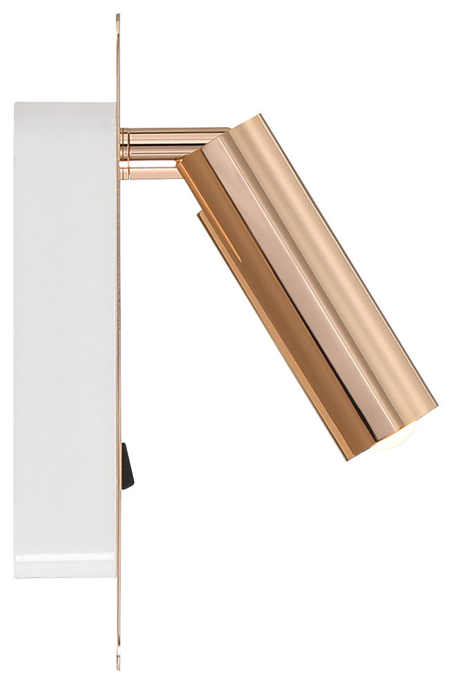 Villa LED Reading Light, Gold