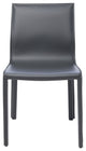 Nuevo Living Colter Dining Chair, Dark Gray Leather