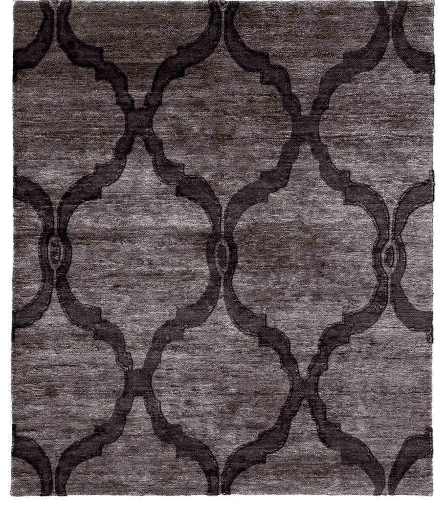 Abstract B Hand Knotted Tibetan Rug, 8'x10'