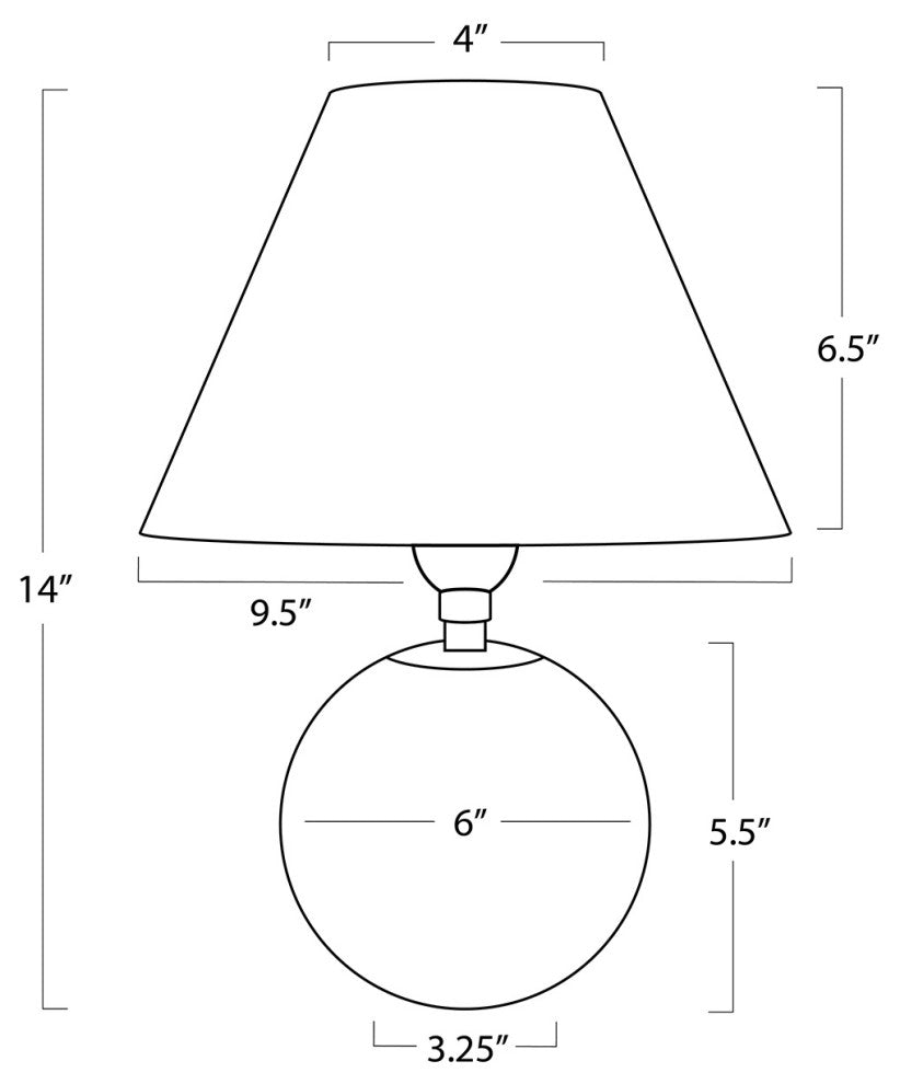 Giorgio Crystal Mini Lamp, Natural Brass With Rattan Shade