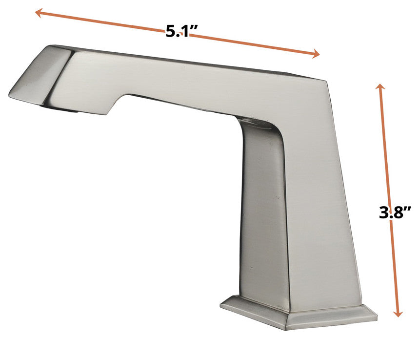 Balduina Brass 3 Hole 8"spread Bathroom Faucet, Brushed Nickel