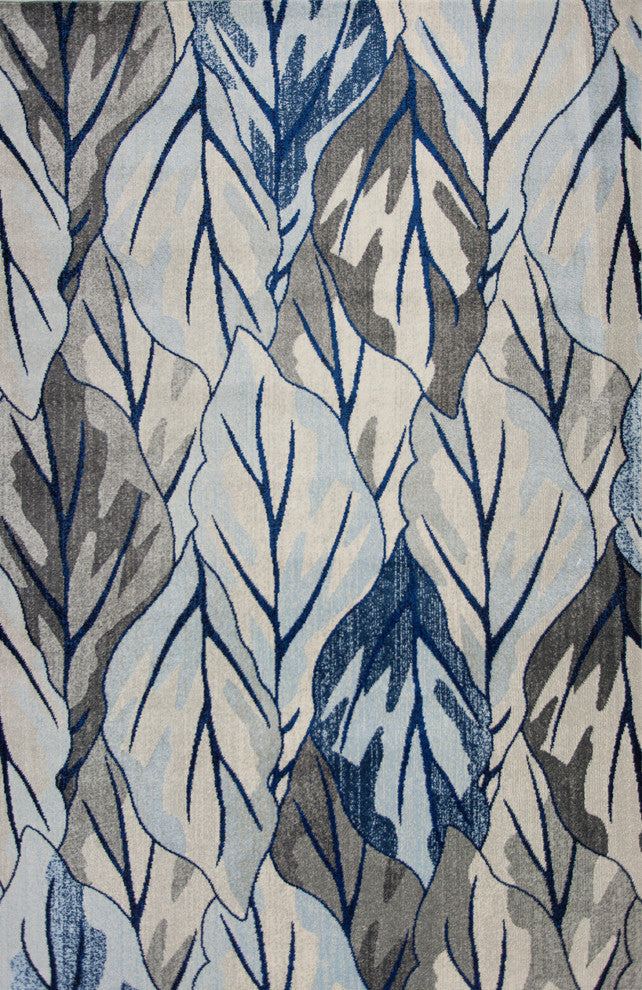 Stella Gray/Navy Visions Rug, 5'3"x7'7"