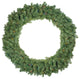 Pre-Lit Canadian Pine Artificial Christmas Wreath 48-Inch Multi Lights