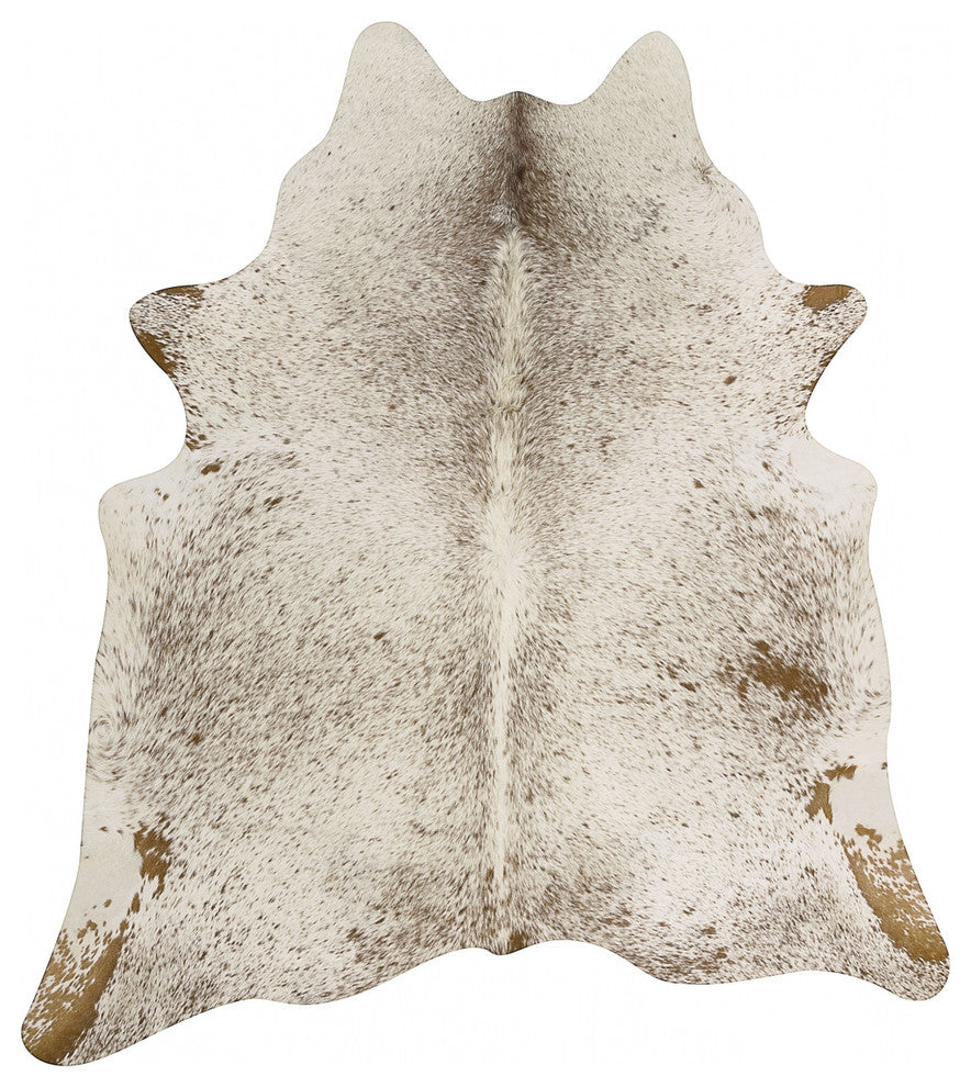 Brown Salt And Pepper Cowhide Rug