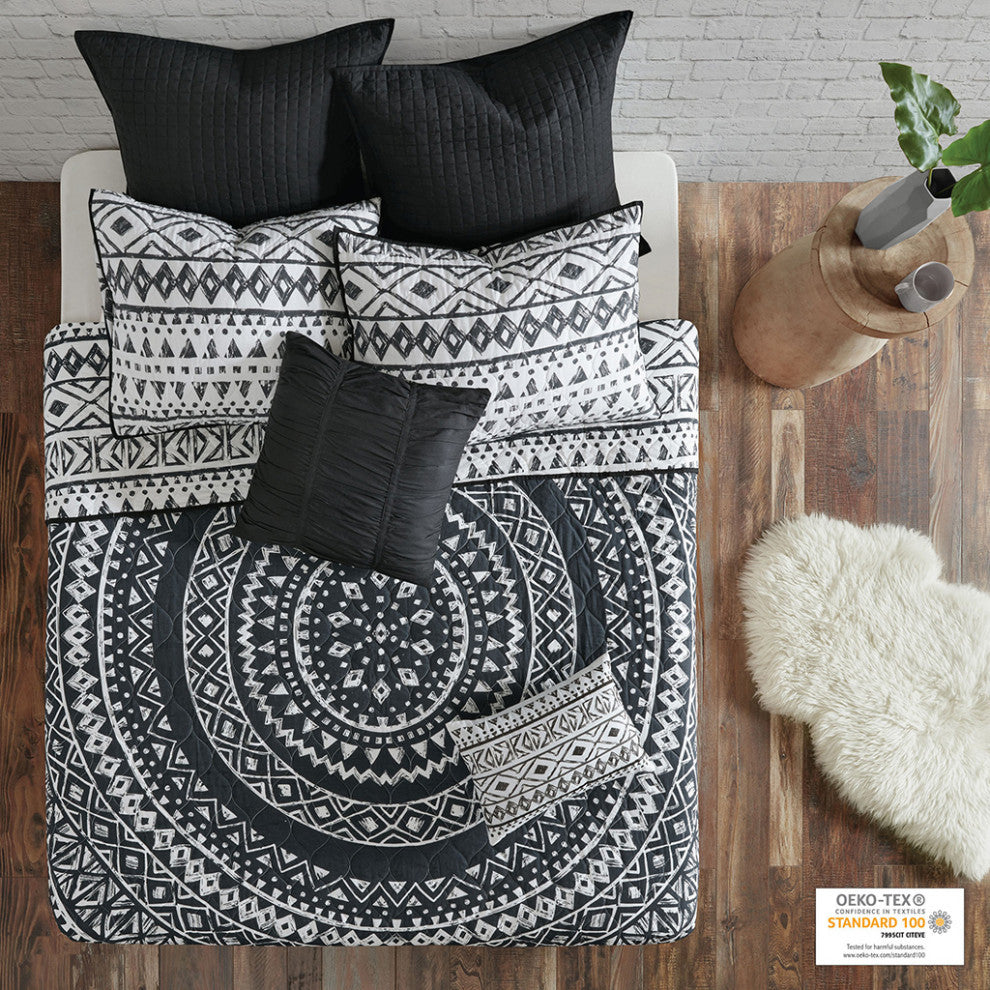 Urban Habitat Larisa 7 Piece Reversible Cotton Quilt Set