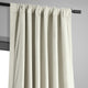 Signature Off White Blackout Velvet Curtain Single Panel, 50"x108"