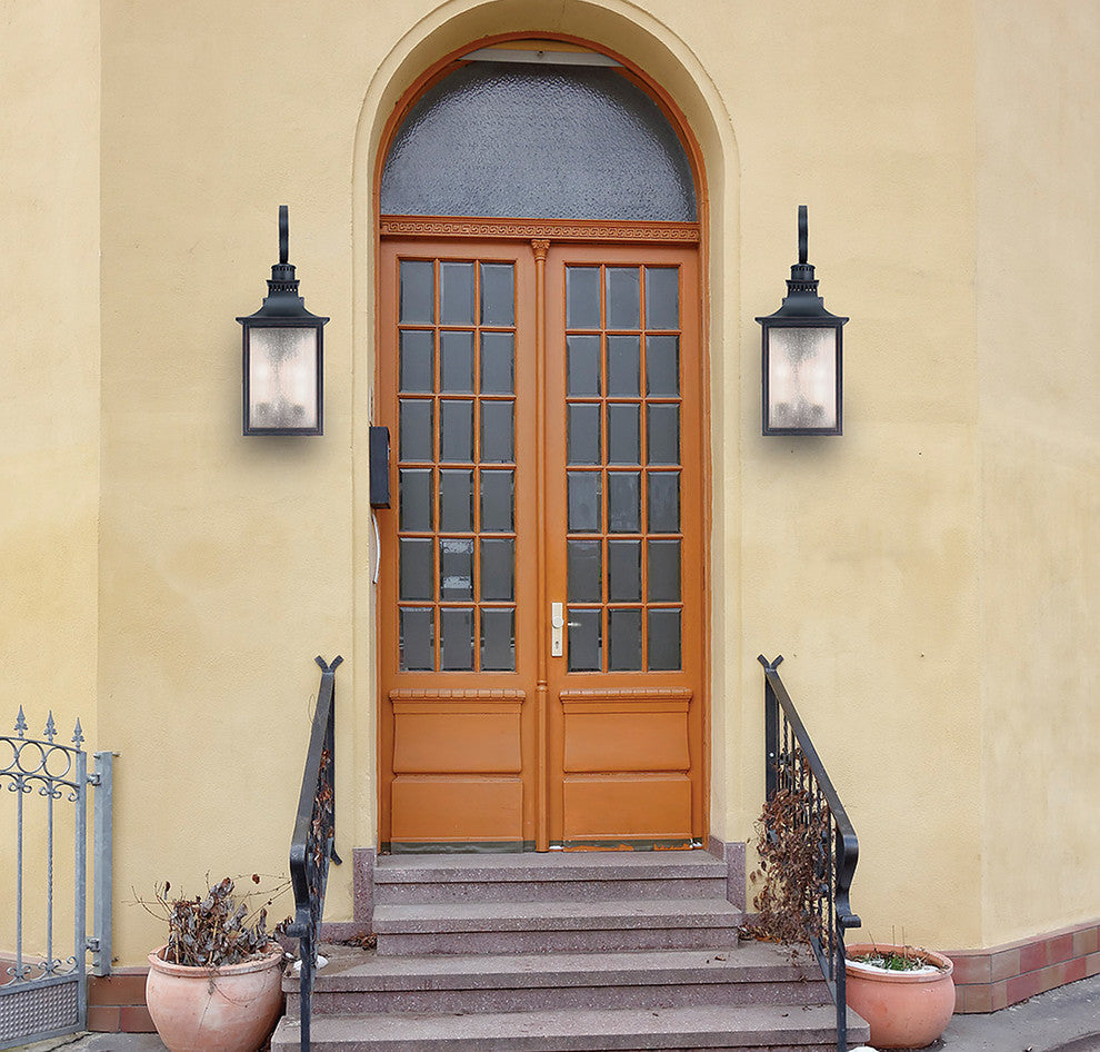 Monte Grande Outdoor Wall-Mount Lantern, English Bronze, 26.75"