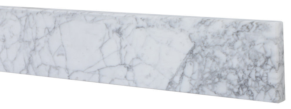 48" Backsplash, Carrara White