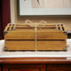 Rustic Farmstead Medium Brown Studded Wood Crate Set