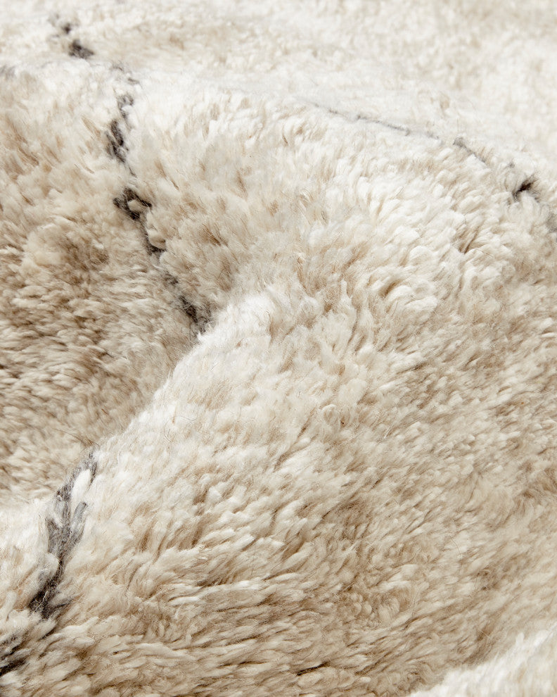 Shaggy Moroccan, Handmade Area Rug 5' 0" x 8' 0", 10 X 14