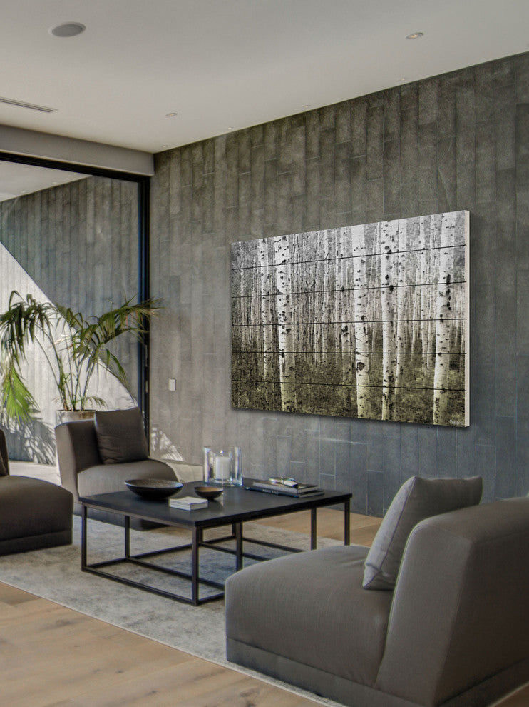 "Aspen Highland" Wall Art on Wood, 60"x40"