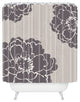 Caroline Okun Winter Peony Shower Curtain