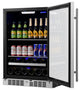 Titan Transcend 24" 84 Can 13 Bottle SS Door Dual Zone Beverage and Wine Cooler