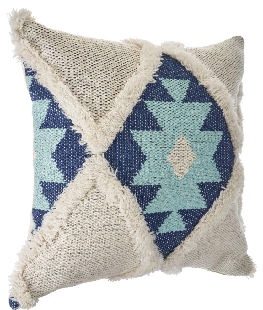 Tufted WInter Paradise Throw Pillow