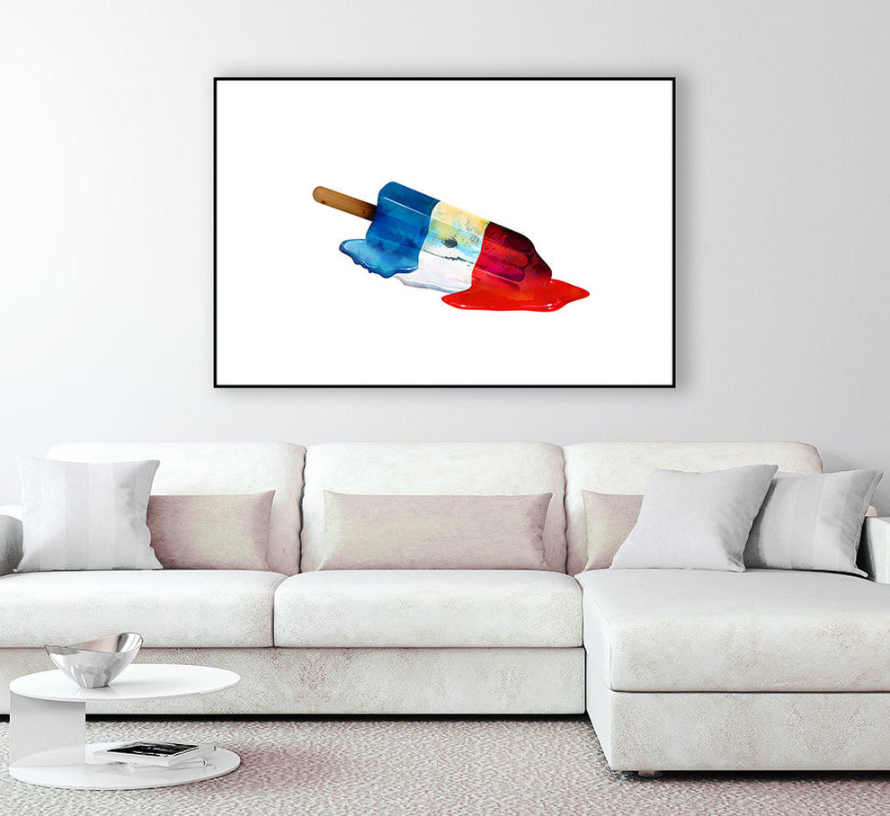 Pop Life Art block Framed Canvas, 40"x30"