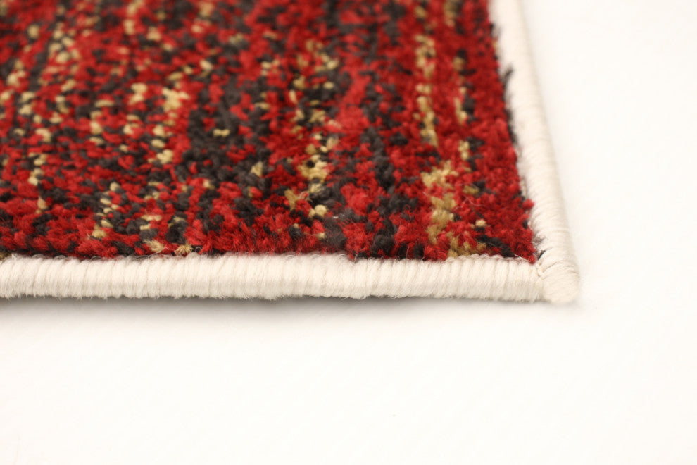 Ayla eCarpetGallery Area Rug, Ivory-Red, 5'3"x7'3"