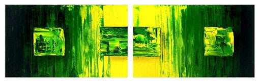 Green Wax, Wall Tapestry, 24"x72"