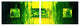Green Wax, Wall Tapestry, 24"x72"